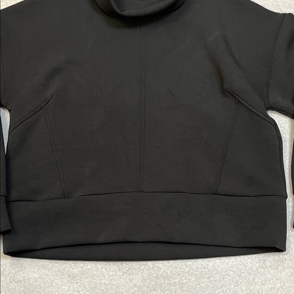 CALIA by Carrie Underwood Black Funnel Neck Sweatshirt - Picture 4 of 7